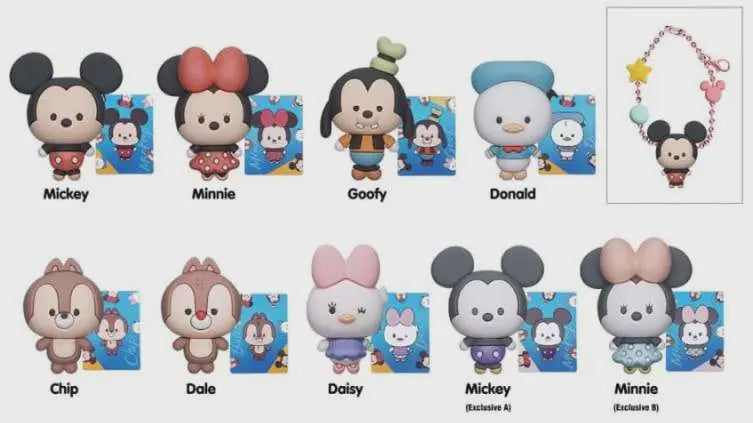 Mickey & Friends Charm 3D Foam Bag Clip