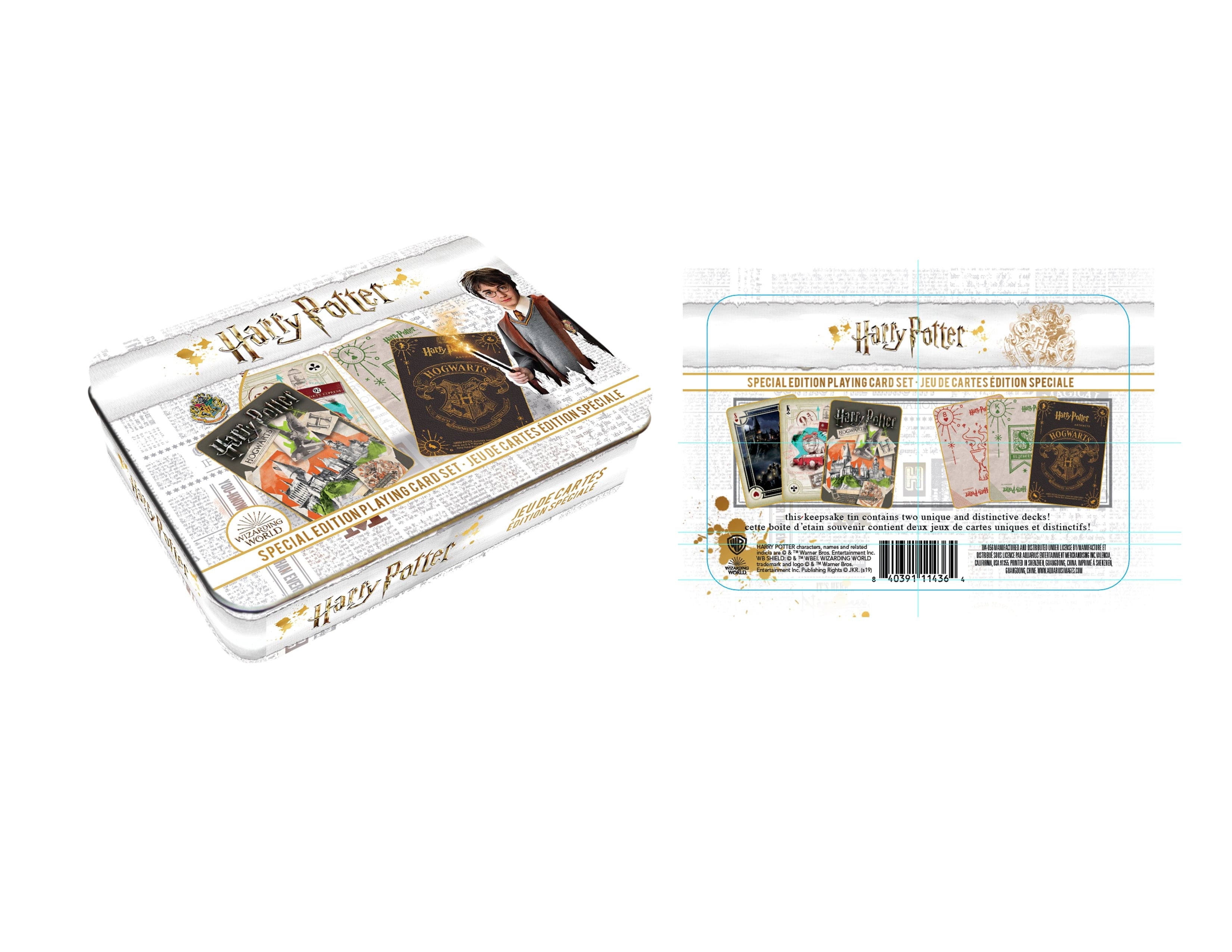 Harry Potter Playing Card Tin Set (2 Decks of Cards)