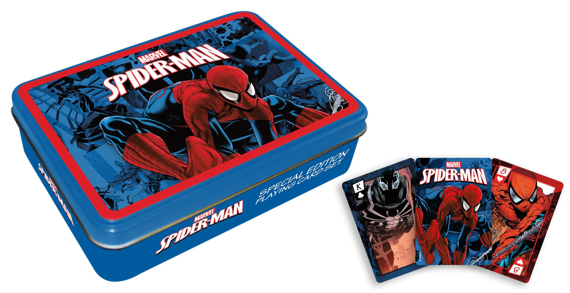 Spiderman Playing Card Tin Set (2 Decks of Cards)