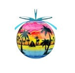 Palms Sunset 3" Ball Ornament