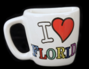 Half Cup Magnet Love Florida Magnet