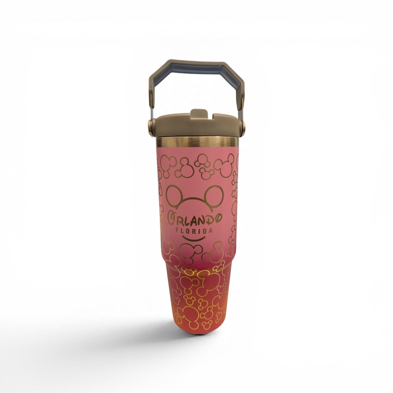 Orlando Florida Ears logo Tumbler with a Handle