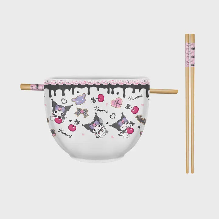 Sanrio Cake Toss Pattern *Boxed* 20oz Ceramic Ramen Bowl