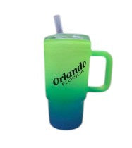 Orlando Fl Colorful Mini Tumbler w/ Straw 4oz Assrt