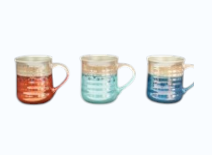 Pearl Effect Two Tone Glazed Mug 18 oz Assrt -1pc