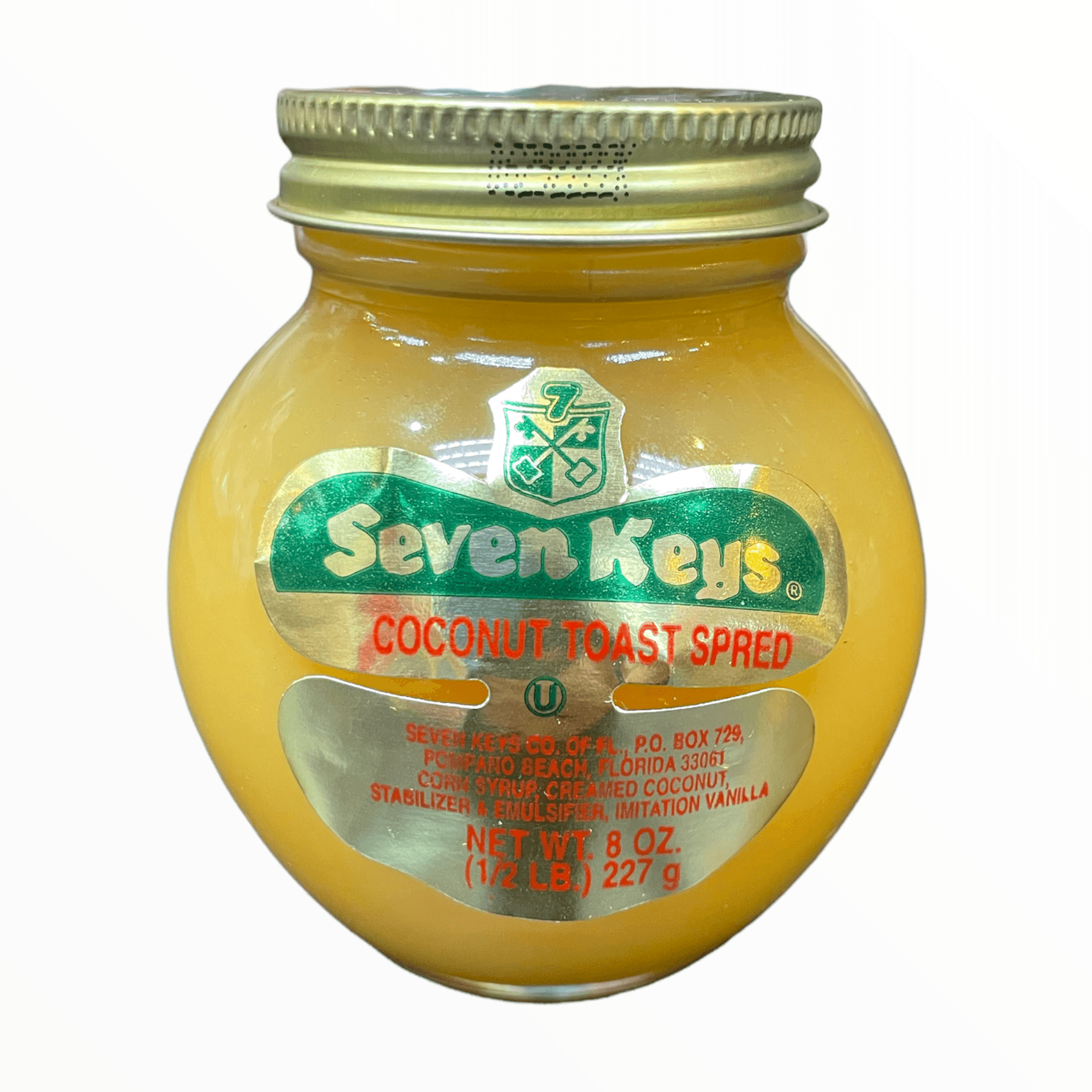 2 PACK Seven Keys Coconut Toast Spread 8 oz Jars