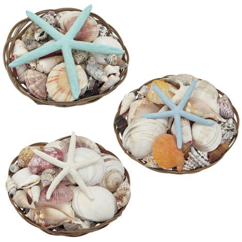 Shell And Star Pack Basket 8 inch 1PC