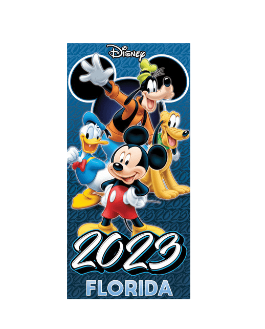 2023 Disney Florida Mickey and Gang Beach Towel