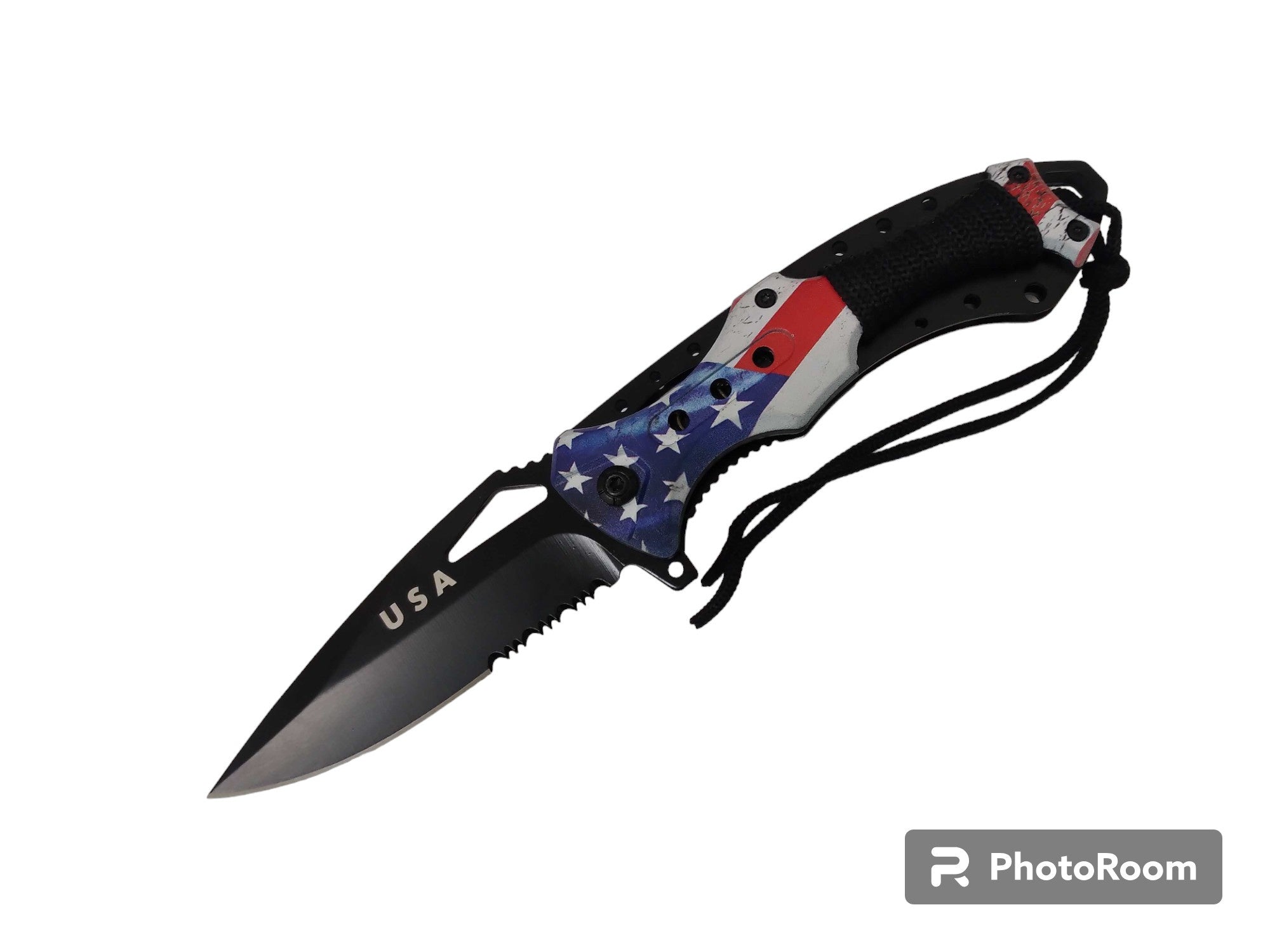 Overall Snake Eye Tactical Spring Assist Knife 8.5''