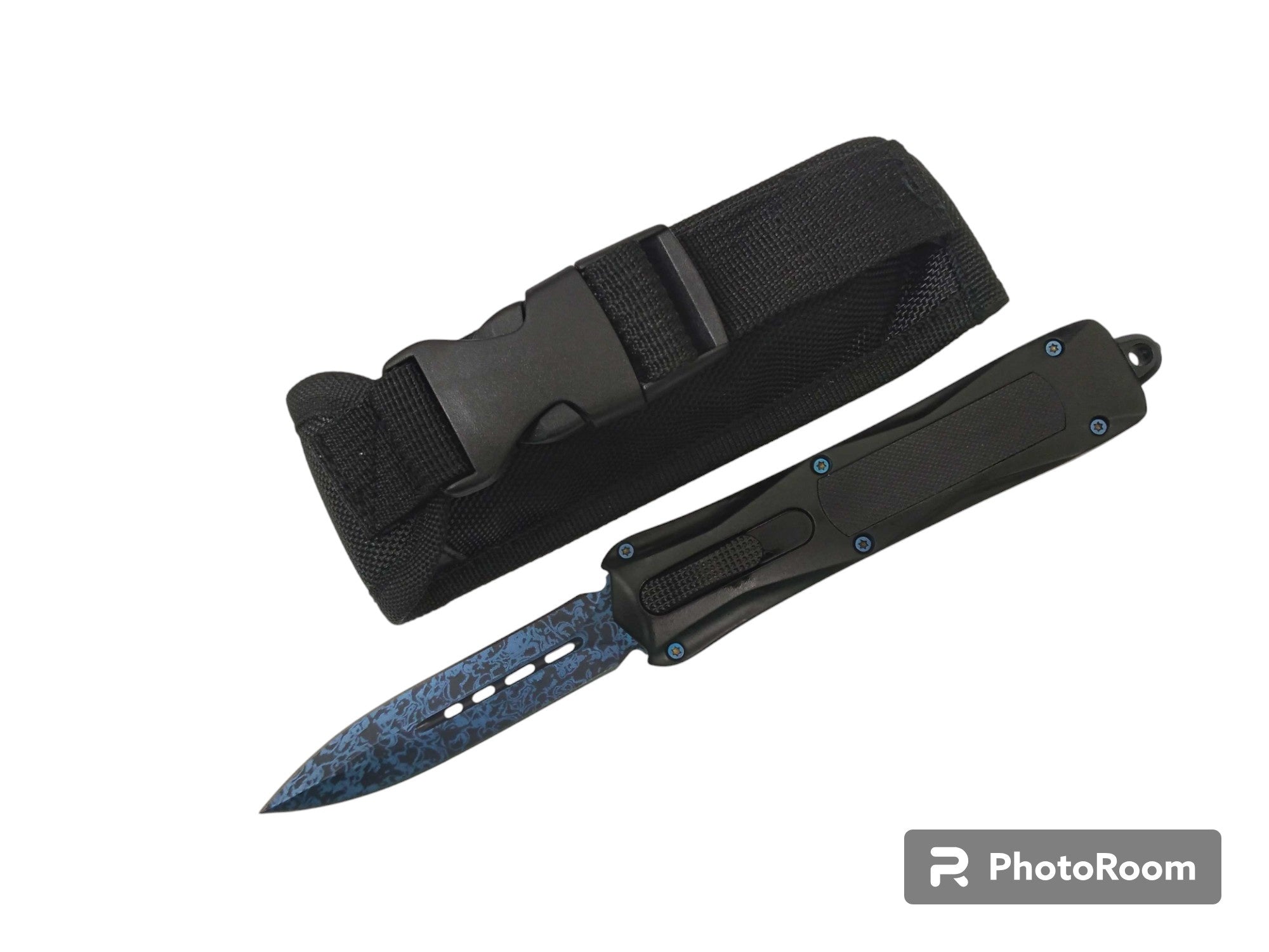 Blue OTF Knife