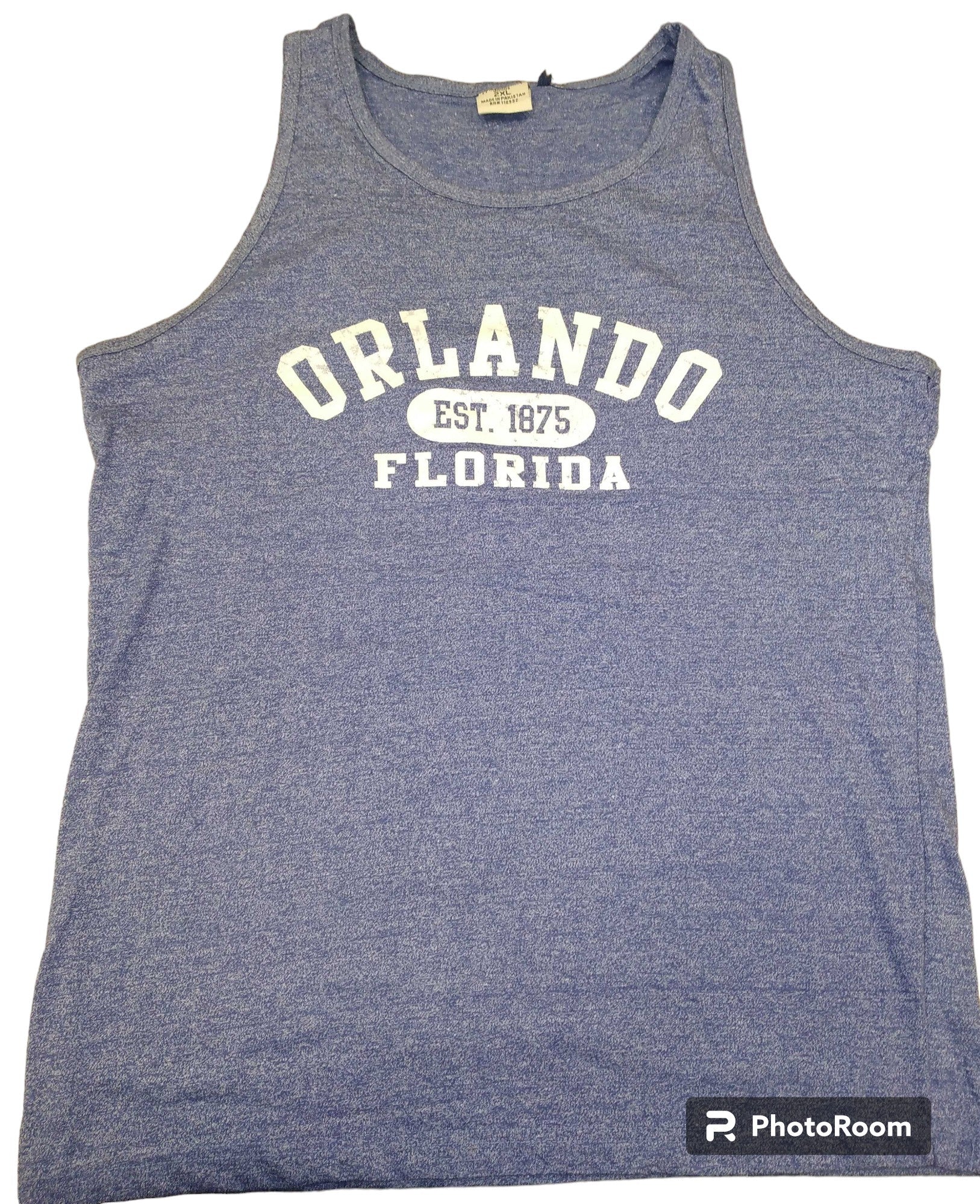 Flo Blue Men Chain Yarn Tank Top