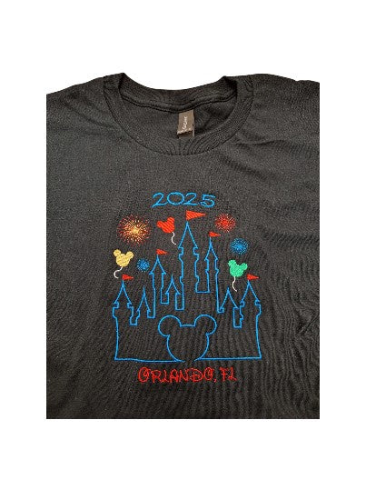 Orlando Mickey Castle 2025 Shirt Black