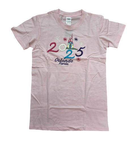 Orlando Florida Castle 2025 - Pink T-Shirt