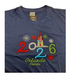 2026 Orlando Florida Castle Navy T-Shirt