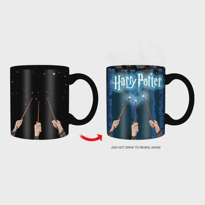 Harry Potter Wand Reveal Heat Reveal Boxed 20oz Ceramic Mug