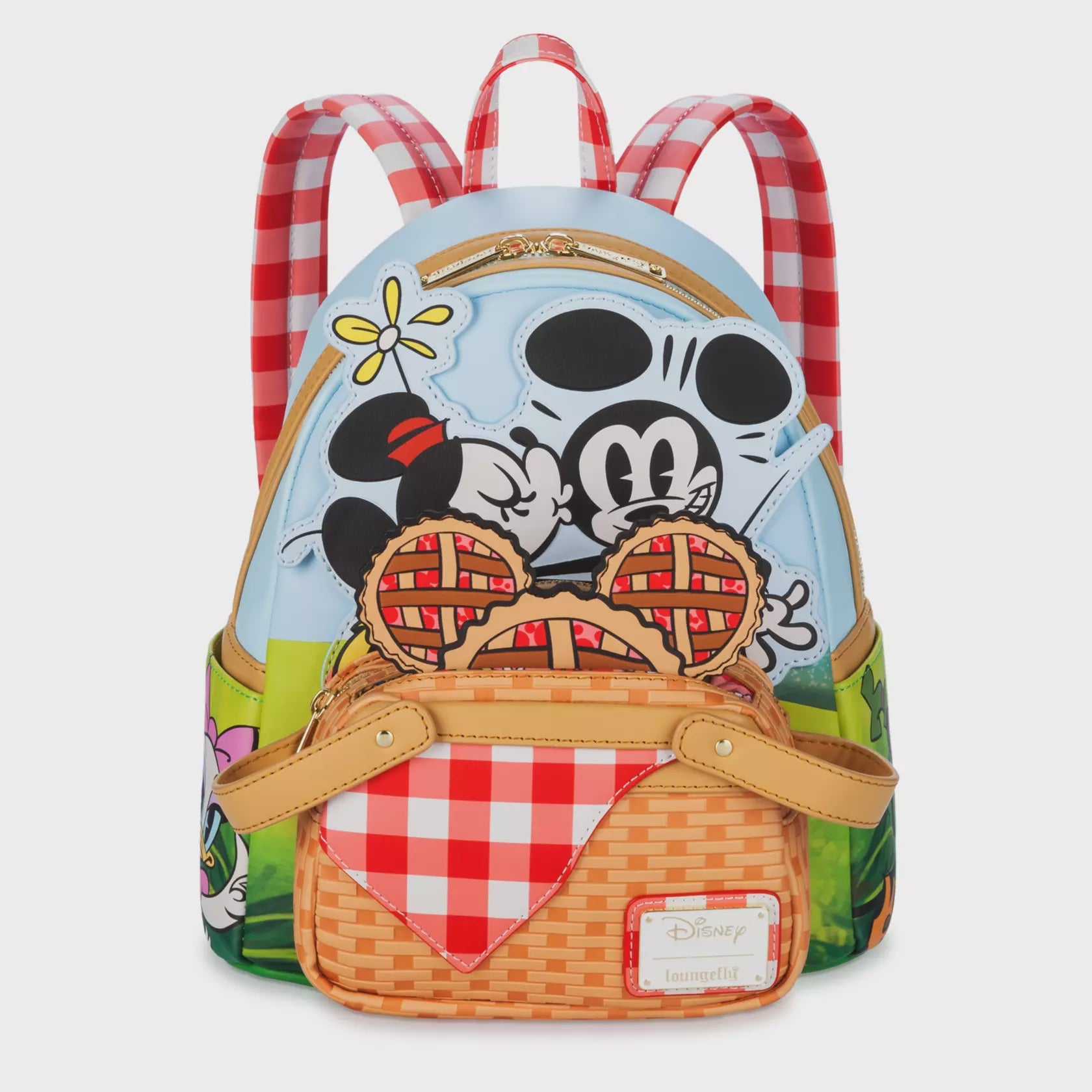 Disney Loungefly Mickey And Friends Picnic Mini Backpack
