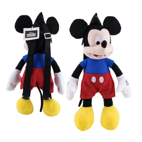 Mickey Mouse Blue Red Plush 16" with Straps