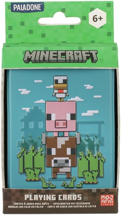 Minecraft Animals Playing Cards In Tin