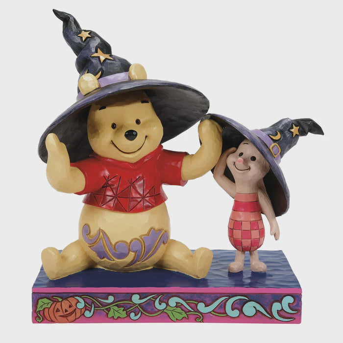 Pooh and Piglet Witch Hats