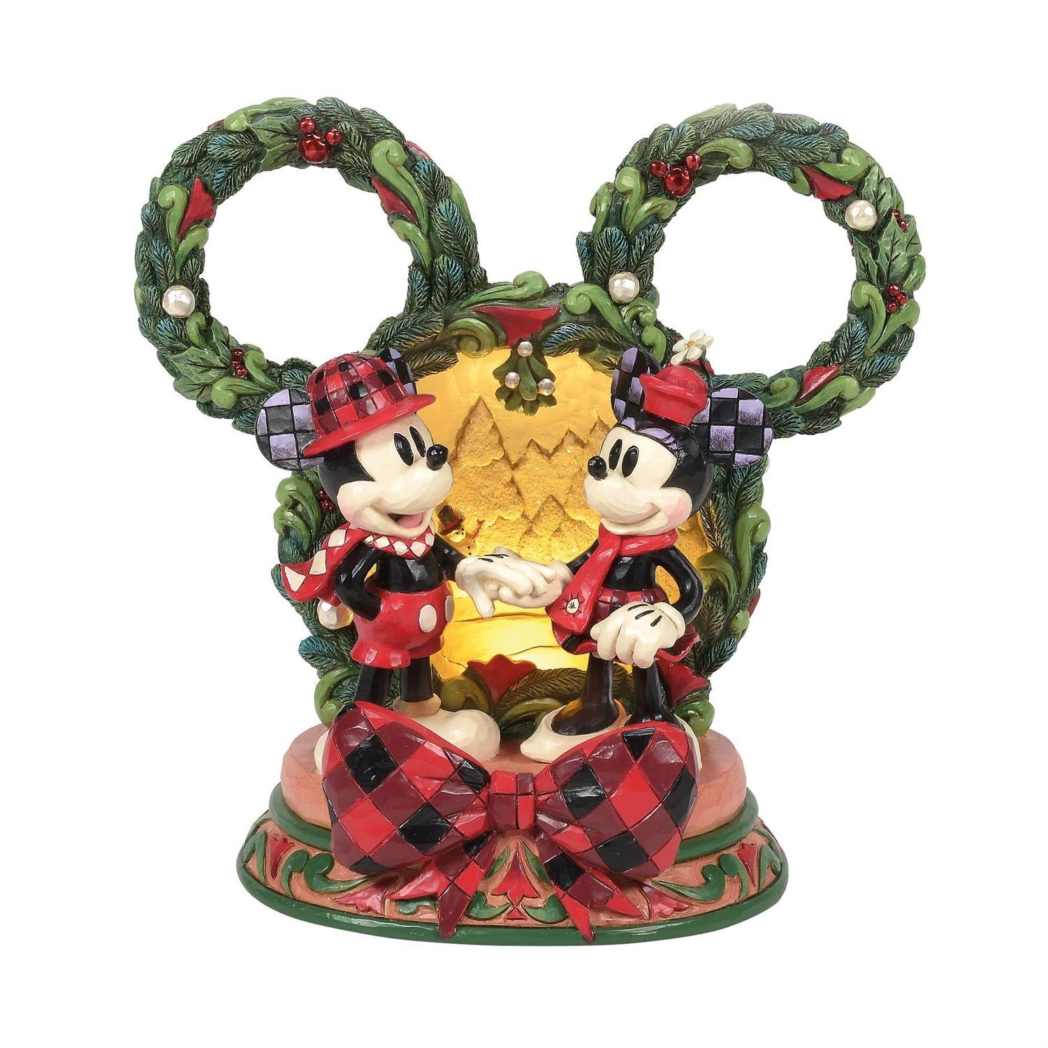 Disney Traditions Mickey & Minnie LED Diorama