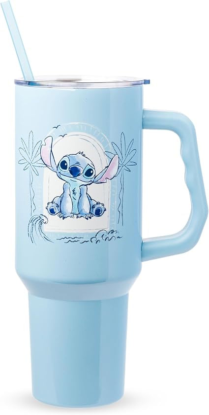 Lilo & Stitch Aloha Stitch Framed Seated Pose 40oz Stainless Steel Tumbler