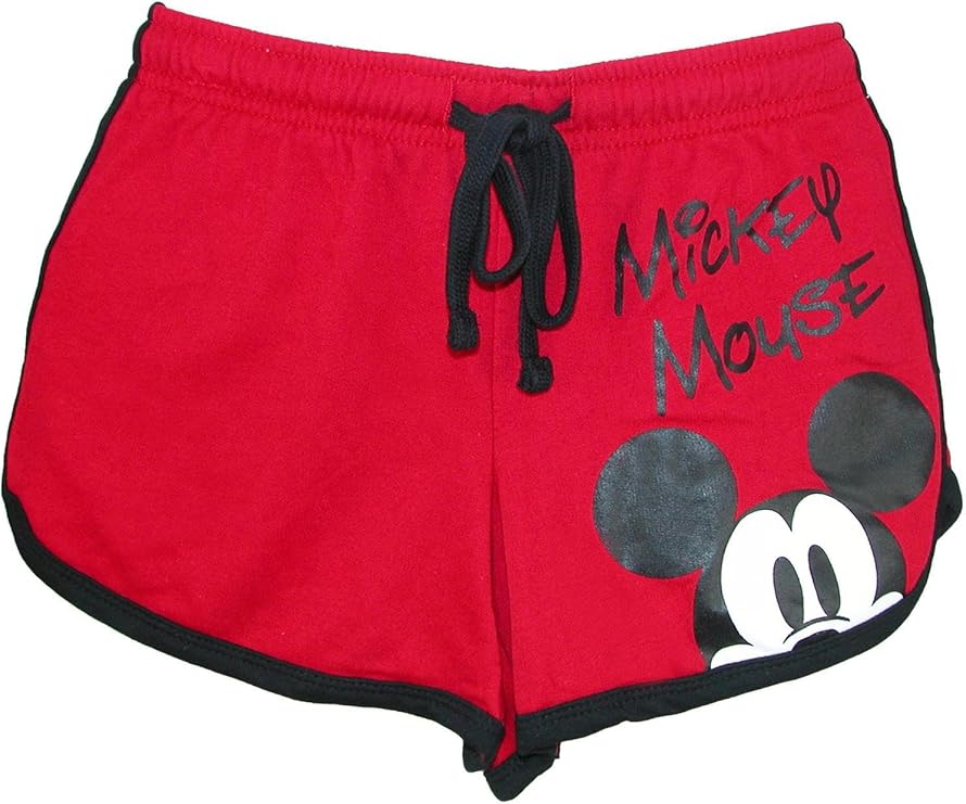 Disney Junior Ladies Mickey Mouse Shorts Red