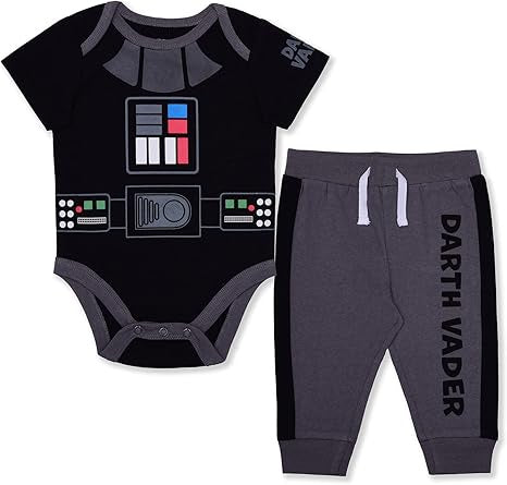 Star Wars Darth Vader Infant Onesie w/ Grey Pants