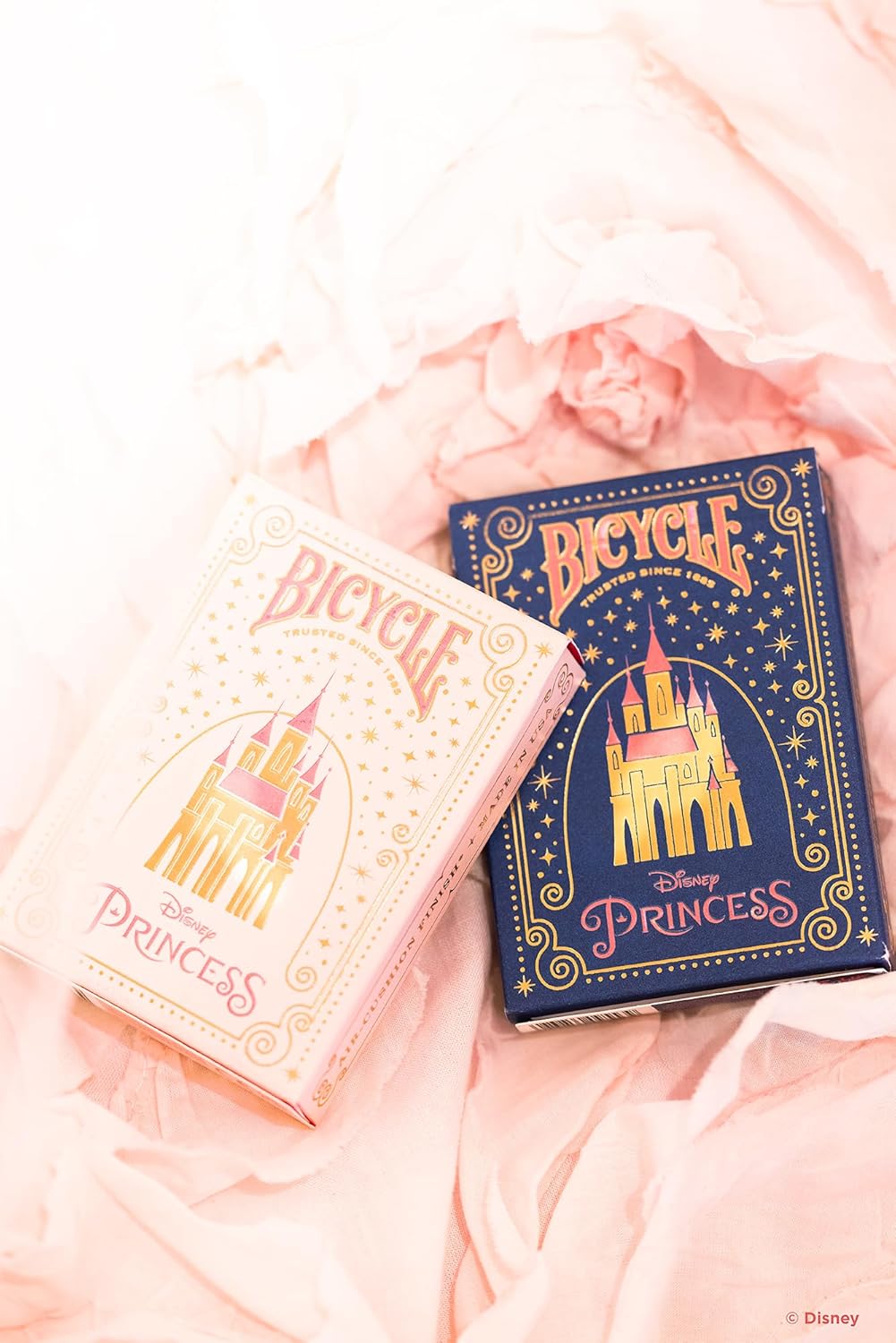 Bicycle Disney Princess Inspired Playing Cards Pink/ Navy 1pc