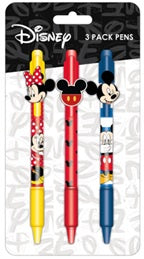 Mickey & Minnie 3pk College Pens