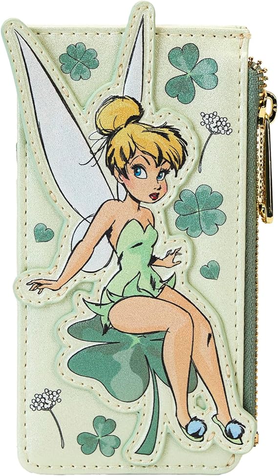 Loungefly Disney Tinker Bell 4-Leaf Clover Large Card Holder Loungefly Disney Tinker Bell 4-Leaf Clover Large Card Holder