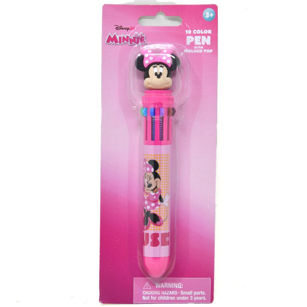 Minnie 10 Color Pen with Character Topper on Card