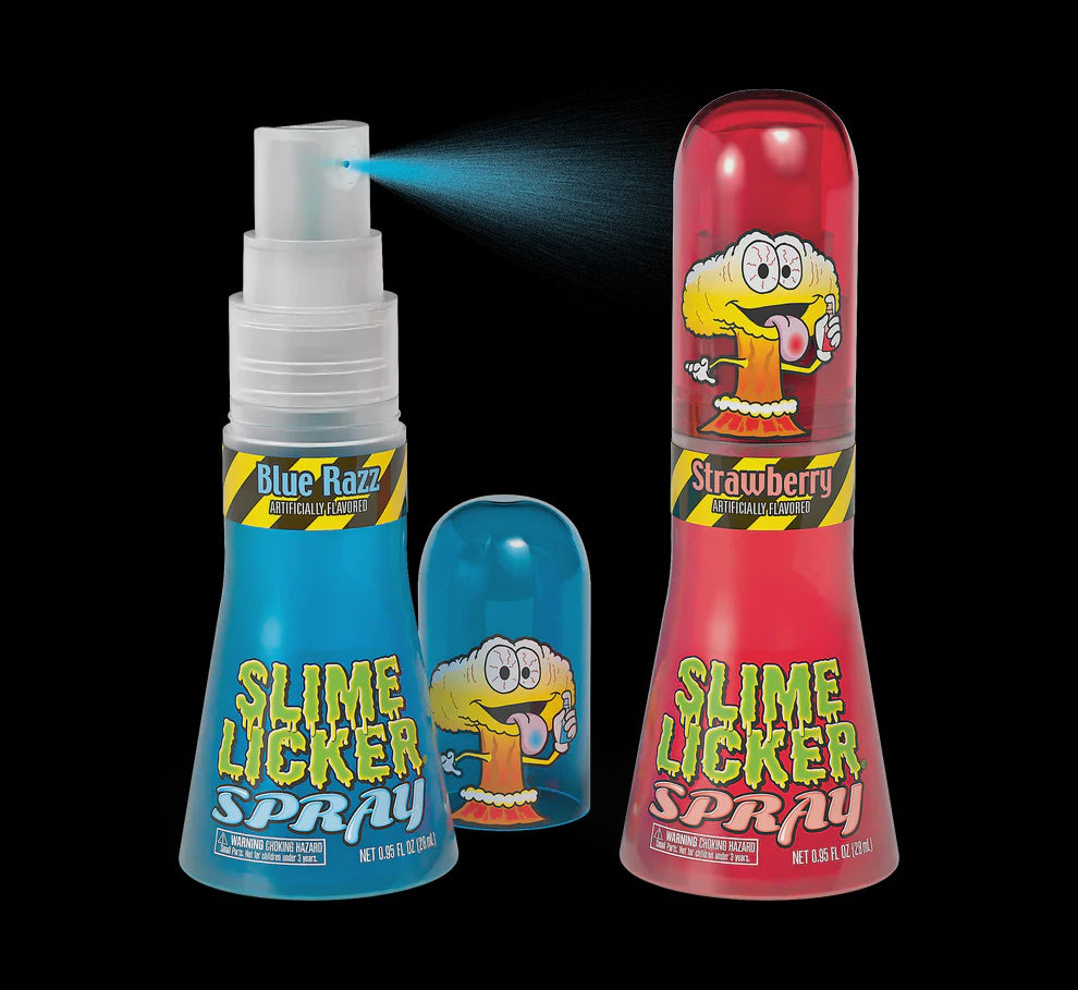 Slime Licker Spray Blue Razz or Strawberry 0.95 fl. oz