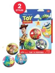 Toy Story Flip N Poppers 3 Pack Assrt
