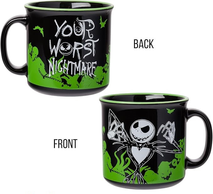 Nightmare Before Christmas Scary Jack 20oz Ceramic Camper Mug