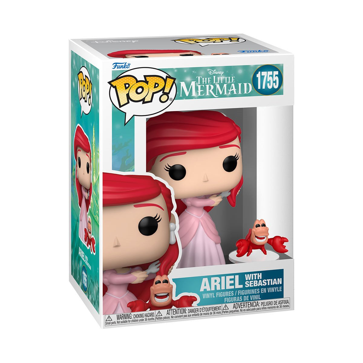 The Little Mermaid Ariel with Sebastian Funko Pop! Vinyl Figure and Buddy