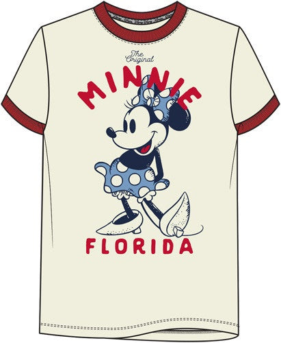 Florida Minnie Stance Delicate Ivory Adult Shirt