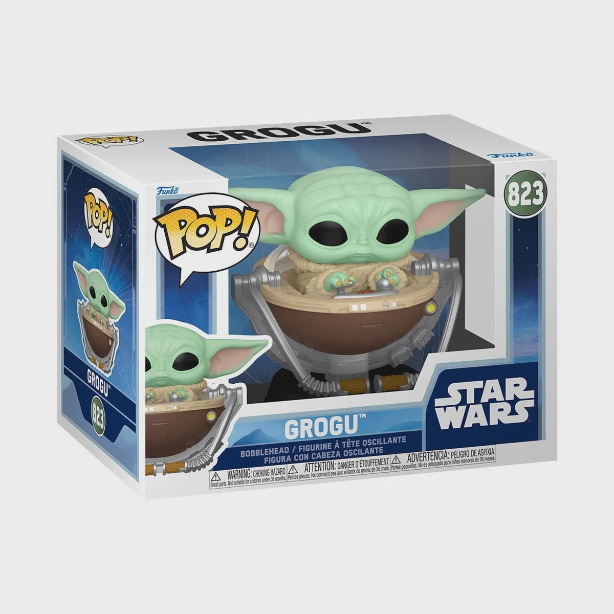 Star Wars: The Mandalorian and Grogu Grogu in Pram Funko Pop!