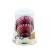 Scallop Shell Porcelain T/ Thimble
