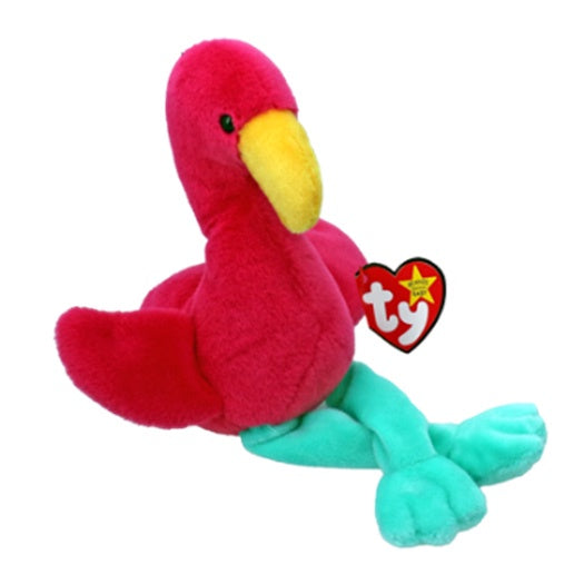 TY Beanie Baby FRAYA the Pink Flamingo