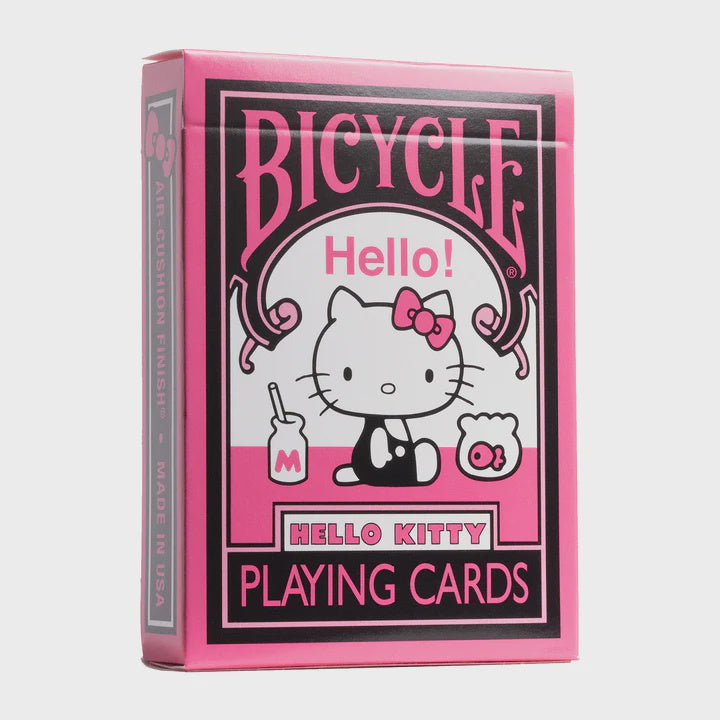 Bicycle Disney Hello Kitty Black & Pink Playing Cards