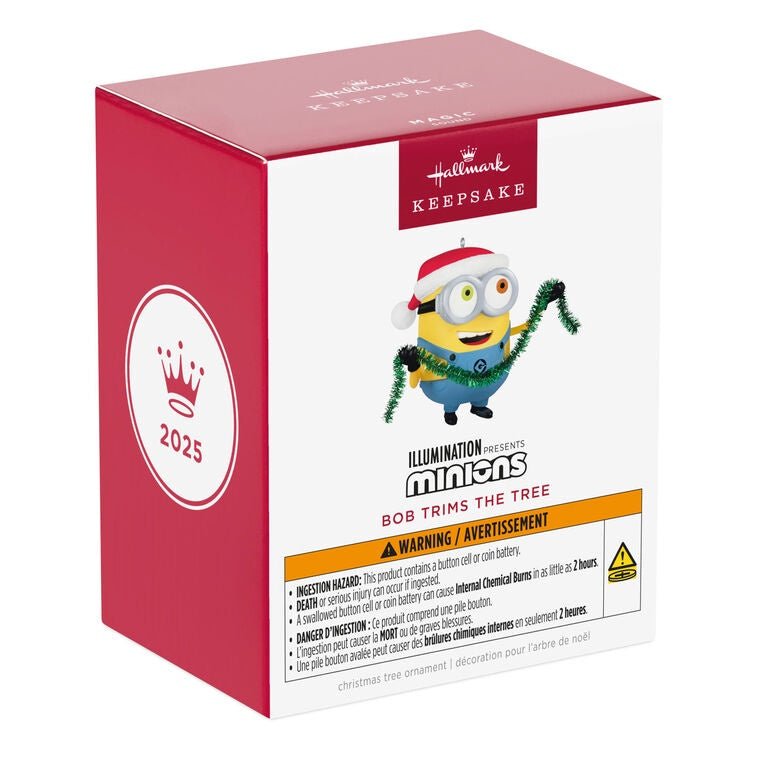 Hallmark Keepsake Minions Bob Trims the Tree Ornament With Sound