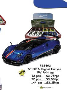 5" 2016 Pagani Huayra w/ Printing