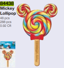 Mickey Lollipop Soft Touch Magnet - Red