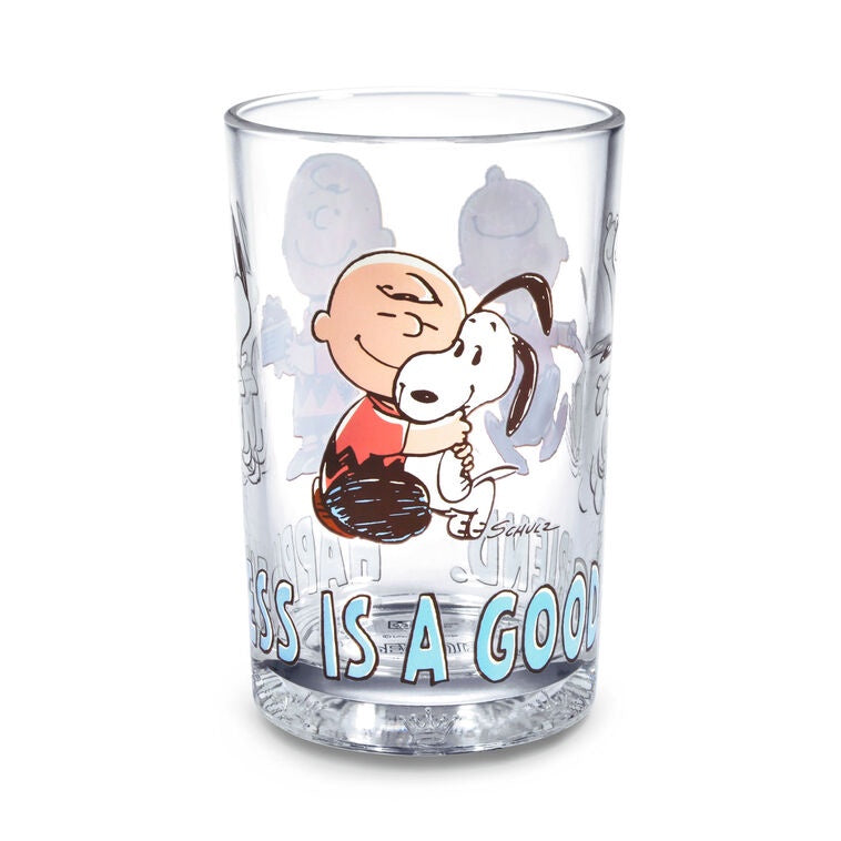 Peanuts Happiness Is a Good Friend Collectible Drinking Glass, 13.5 oz