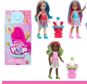 Barbie Chelsea Pop Reveal Shakes Series Doll With Scent & Color Change