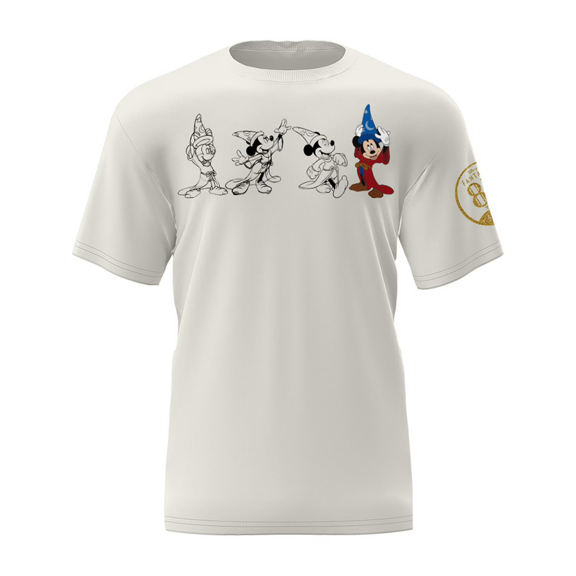 Disney Mickey Sorcerer Frames Adult Ivory Shirt