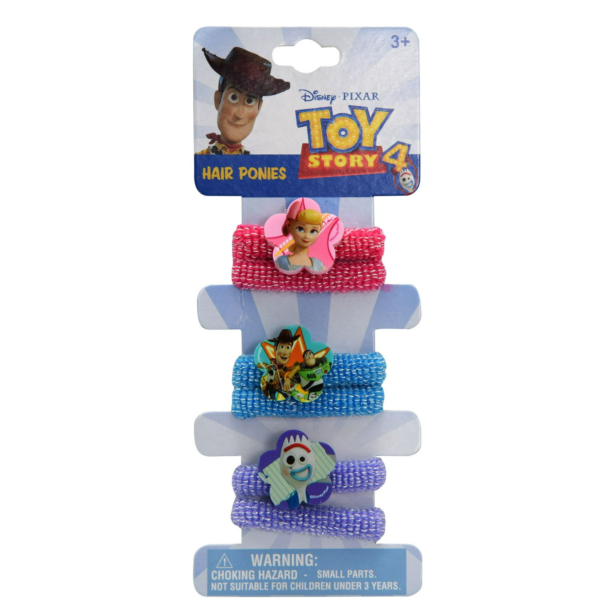 Disney Toy Story 4 Kids' Elastics & Ties Terry Glitter Ponies Set