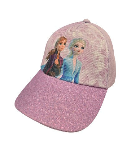 Elsa & Anna Spring Leaves Glitter Purple Girl Hat