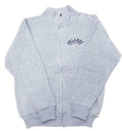 Orlando Full Zipper Embroidery Sweatshirt Light Blue