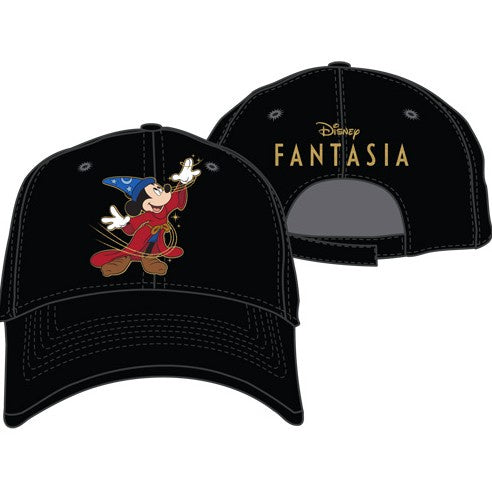 Adult Disney Mickey Fantasia Black Baseball Cap
